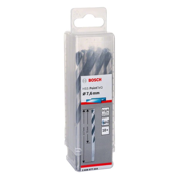 Bosch Bosch Professional 10 Stck HSS Spiralbohrer PointTeQ (fr Metall,