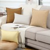 Madizz Set of 2 Polyester Linen Cushion Covers, Soft Decorative