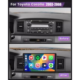 Unbranded For Toyota Corolla 2003-2008 Android 13 Car Stereo Radio GPS Navi Player WIFI BT