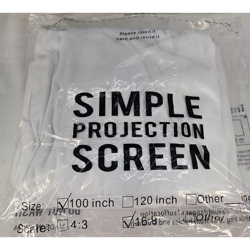 Digital Projection DR.J Professional Mini Projector with a 100" Screen