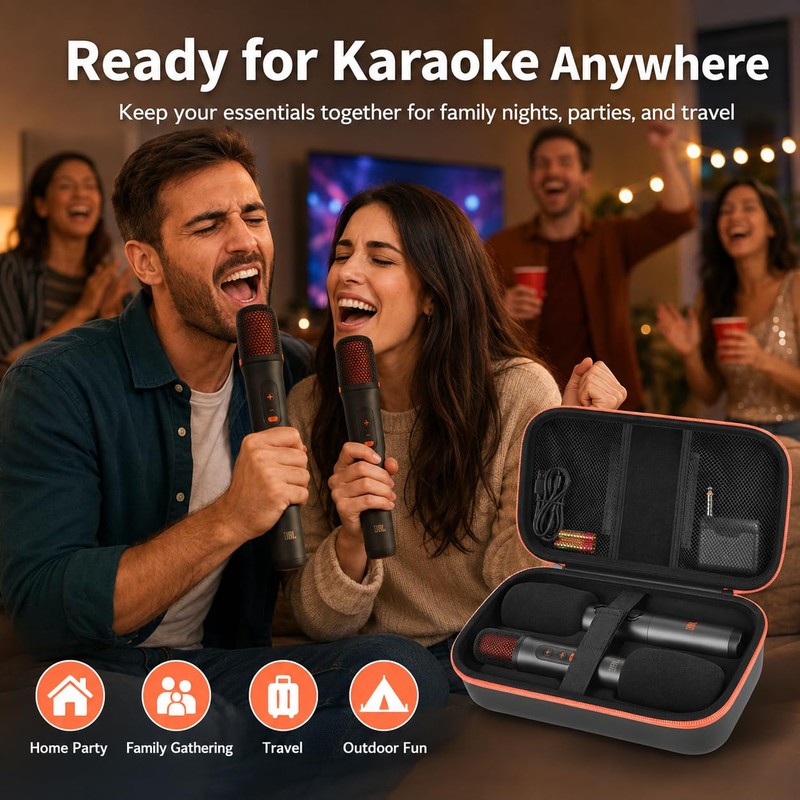 Comecase Microphone Carrying Case for JBL EasySing Mic & for