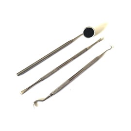 3 Pieces Dog Dental Tooth Scaler and Scraper Stainless Double Headed Tarter Removing Tool Scraper Pet Teeth Cleaning Tools for Dog and Cat