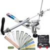 CWOVRS Knife Sharpening Kit, RX-009 Guided Knife Sharpening System, 360°
