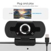 HD Webcam with Microphone, HD 1080P 2MP USB Webcam Desktop