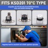 2-Pack KSD201 70-0°C Thermal Fuse Switch, Normally Closed Temperature Switch
