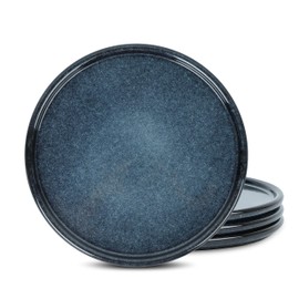 Stone Lain Eden 4-Piece Dinner Plate Set Stoneware, Dark Blue