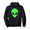 Green Alien Head Outfit 90s Style Alien Costume Pullover Hoodie