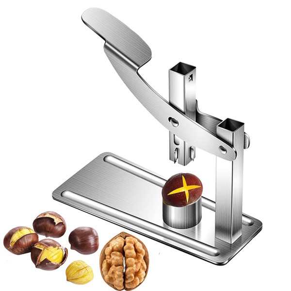 YAKUHY 304 Stainless Steel Chestnut Opener, Nut Cracker Multifunctional Walnut