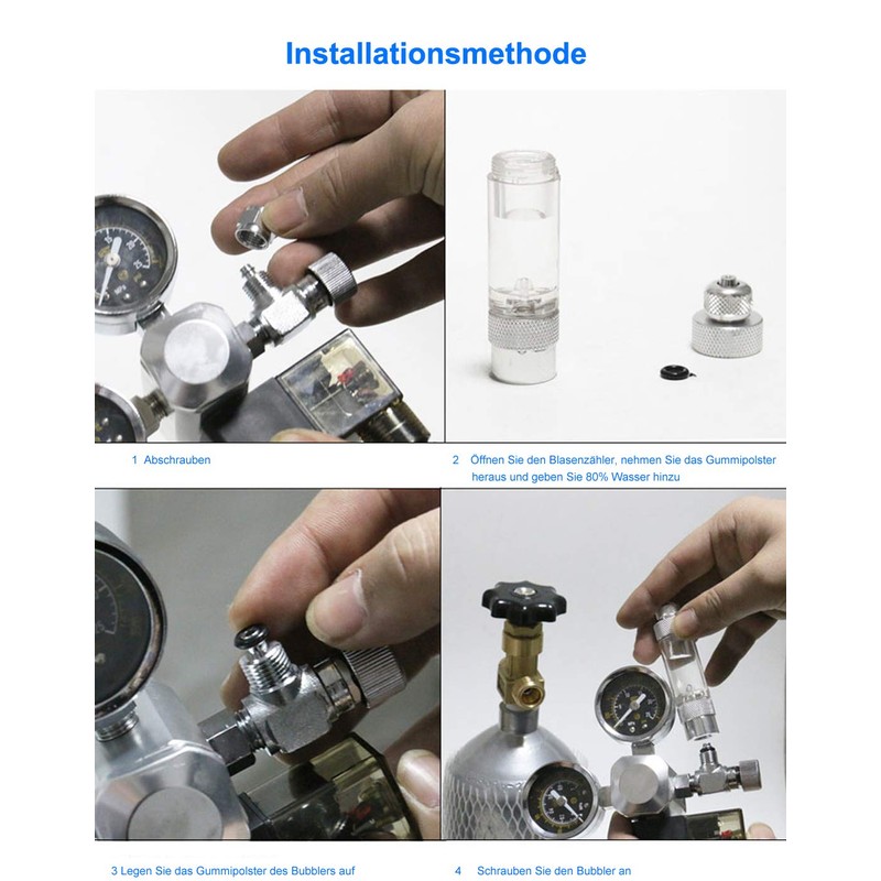 OrangeClub Pressure Regulator CO2 Variant Reusable with Fixed Solenoid Valve