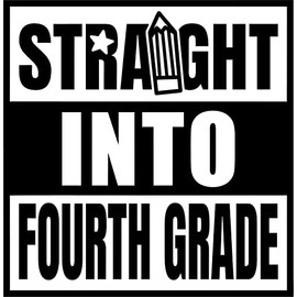 SEC Apparel Back to School Iron On Transfers Patches Decals Vinyl Applique for T Shirts Fabric Clothing (Fourth Grade)