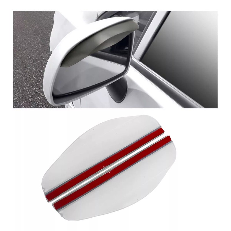 Rinoa 4 Cover Visera Espejos Laterales Auto Anti Lluvia Retrovisor