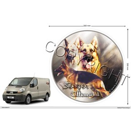 Pets-easy Circular Sticker Dog 30 cm German Shepherd