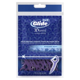 Oral-B Glide 3D White Floss Picks Radiant Mint