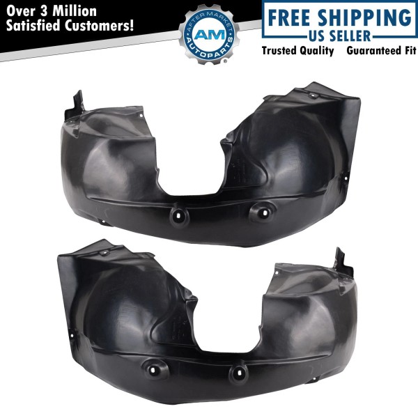 AM Autoparts Inner Fender Liner Set For 2006-2007 Saab 9-3