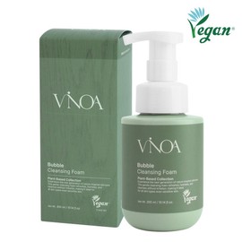 Vinoa Bubble Vegan Cleansing Foam 300ml / Low-irritation foam cleansing microbubbles, officially certified vegan / 비노아 버블 비건 클렌징폼 300ml 저자극 폼클렌징 미세거품 공식비건인증