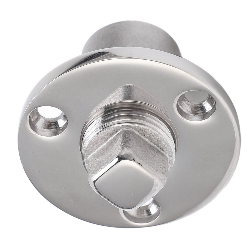 50mm Boat Garboard Drain Plug Stainless Steel Mirror Polish UV