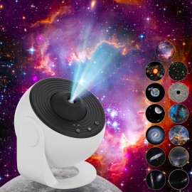 Star Projector, Home Planetarium Projector Lamp LED Space Lamp Room DecorLamp Power(W): 5, Color: White