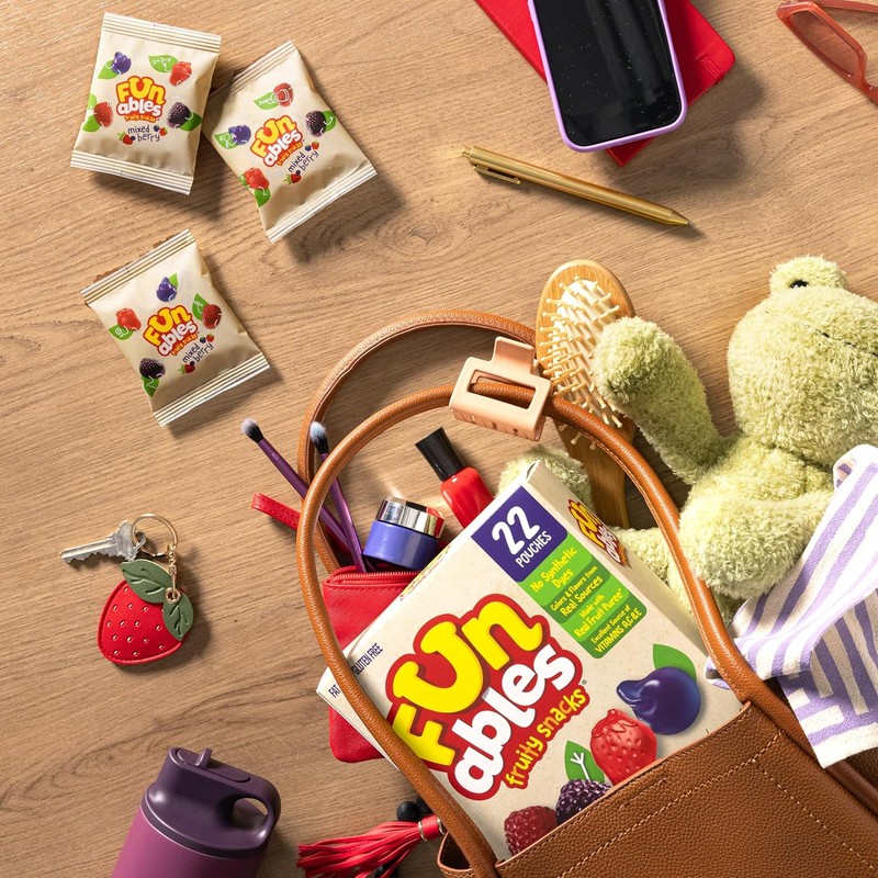 Funables Fruity Snacks, Mixed Berry Flavored Snacks, 0.8 oz 22