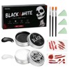 Oiomniv Halloween Make-Up Black White Set Carnival Make-Up Face Paint