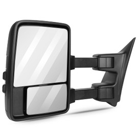 Aintier Tow Mirrors Pair suitable for 1999-2015 For Ford For F250/F350/F450/F550 Super Duty with Manual Adjusted No Heated Turn Signal Light Black HousingTowing Mirrors