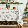 Horaldaily - Mantel de Navidad rectangular de 52 x 70