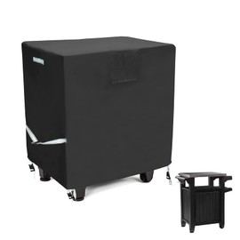 30-inch Table Cover, Waterproof Outdoor Prep Table Cover for Keter Unity XL Portable Outdoor Table with Storage Cabinet, Heavy Duty BBQ Grill Table Cover, Breathable, UV Resistant, 30"L x 24"W x 32"L