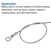 PATIKIL Stainless Steel Lanyard Cable 1.5mmx50cm, 10 Pack Eyelets Ended