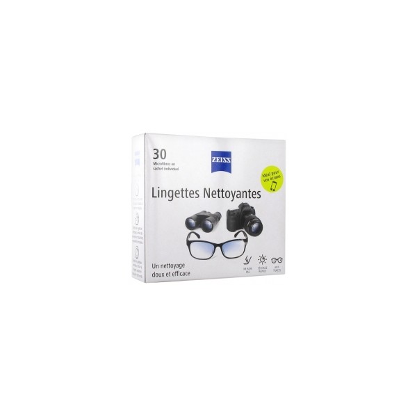 Zeiss Cleaning Wipes for Glasses 30 Wipes