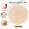 6pcs Gold Placemats for Round Table Metallic Pressed Vinyl Table
