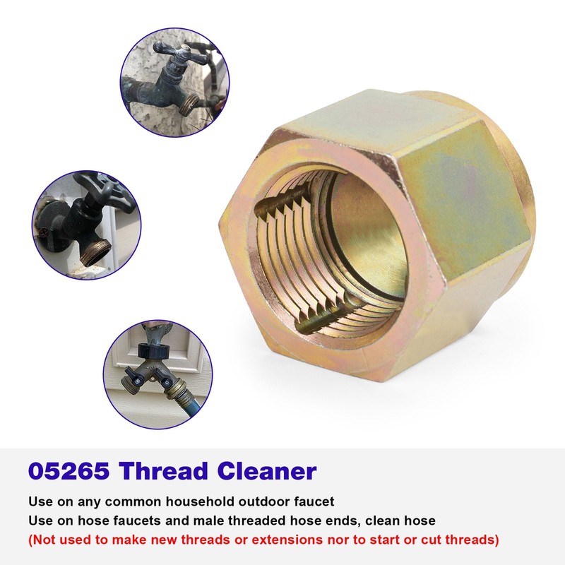 JIOTAR 05265 Thread Cleaner Adapter Tool for Any Common Household