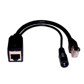 Tycon Systems POE-INJ-LED-S Passive POE Injector with Led Indicator Shielded - Black