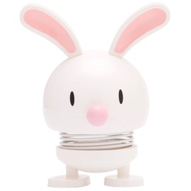 Hoptimist Easter Bunny, Easter Decoration, Cute Table Decoration for Easter, Small Easter Gifts Adults, Spring Decoration Indoor, 7.5 x 5.8 x 9 cm, White