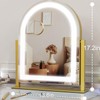 Gvnkvn Curved Makeup Vanity Mirror with Lights 17.2" Large LED