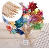 HOPELF 100Pc Dowel Rods 1/4 x 17.5 Inch Bamboo Sticks