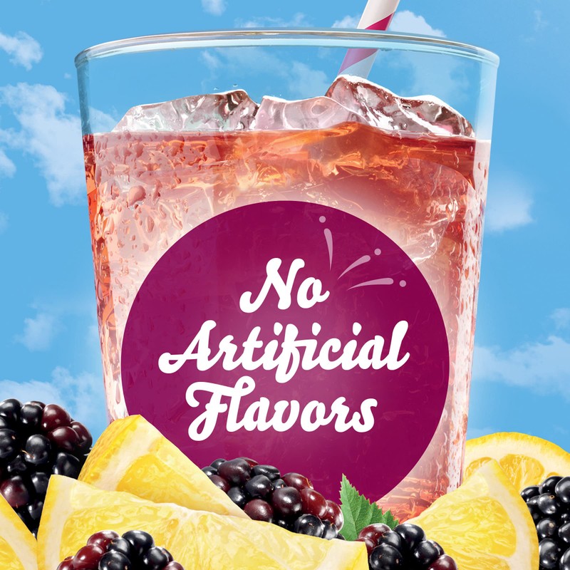 Crystal Light Liquid Blackberry Lemonade Naturally Flavored Drink Mix, 1.62