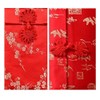 Lilith Li chino Elemento Festive Seda Rojo sobres tarjeta de
