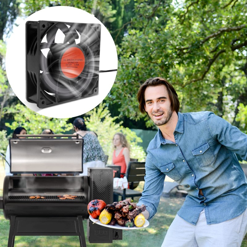YAOAWE Upgraded Precision Control Fan Replacement for Char-Griller Gravity Fed