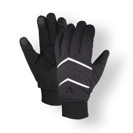 Alpensattel Polartherm Cycling Gloves Size M | Cycling Gloves 100% Windproof and Waterproof (DIN EN 343) Winter Gloves for Men and Women | Warm Hands up to -10 Degrees + Touchscreen Function