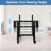 Duiliuu Low Height Mobile TV Stand, Rolling TV Stand with