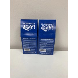 Dr. Bronner's Castile Bar Soap Lip Balm Gift Set Peppermint Joy - Lot Of 2