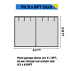 HBlife Garage Screen Doors for 1 Car Garage, 9x8FT Fiberglass
