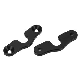 Sun Visor Mounting Clip Sun Visor Clip Repair Kit Aluminum Alloy Black Anodized Replacement for Jeep JK JL JLU