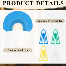 Duraaamo 4 Pcs Elk Diaphragm Call Elk Calls for Hunting 1.4x2 Inches Deer Whistles Deer Mimic Sounds for Animal Hunting Outdoor Activities, Red Blue White Black