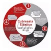 Traje de sofá Protector Cubre Sala Ajustable Stretch Fit Elástico