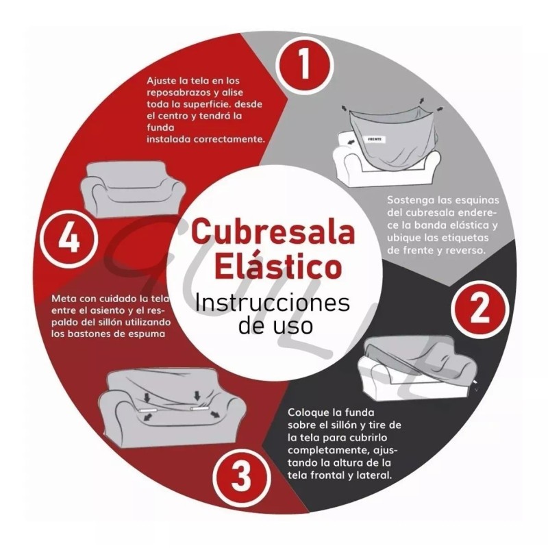 Traje de sofá Protector Cubre Sala Ajustable Stretch Fit Elástico