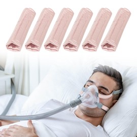 6 Pack Satin Strap Covers Breathable Strap Cushions Work for Most Headgear Straps Can Reduce The Tracks On The Face Made of Soft Fabric Face Pads