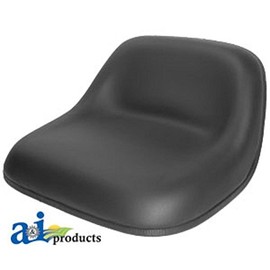 A & I Lowback Universal Lawn Mower Seat - Black, Model Number LMS2002