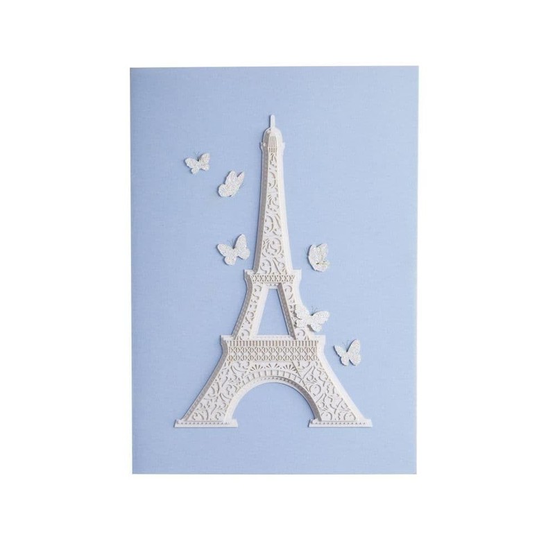 NIQUEA.D, Laser Cut Eiffel Tower Birthday Card