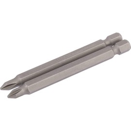 Draper 64314 No.1 1/4" Hex Cross Slot Insert Bit 75mm Long (2 Piece)