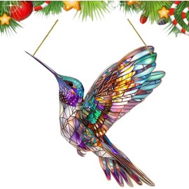 Hummingbird Light Catcher, Window Decoration, Sun Catcher, Prism, Hummingbird Suncatcher, Bird Rainbow Maker, Sun Catcher, Hummingbird Pendant for Outdoors, Indoors, Garden, Home, Window Decoration